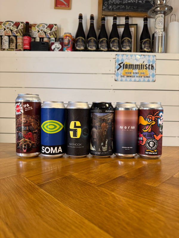 IPA smagekasse med 6 spændende India Pale Ale's