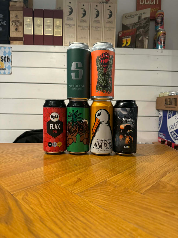 IPA smagekasse med 6 spændende India Pale Ale's