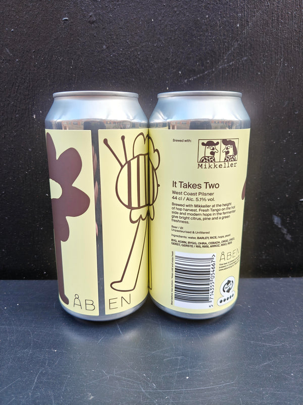 It Takes Two - Åben/Mikkeller - 44 cl. - 5,1%