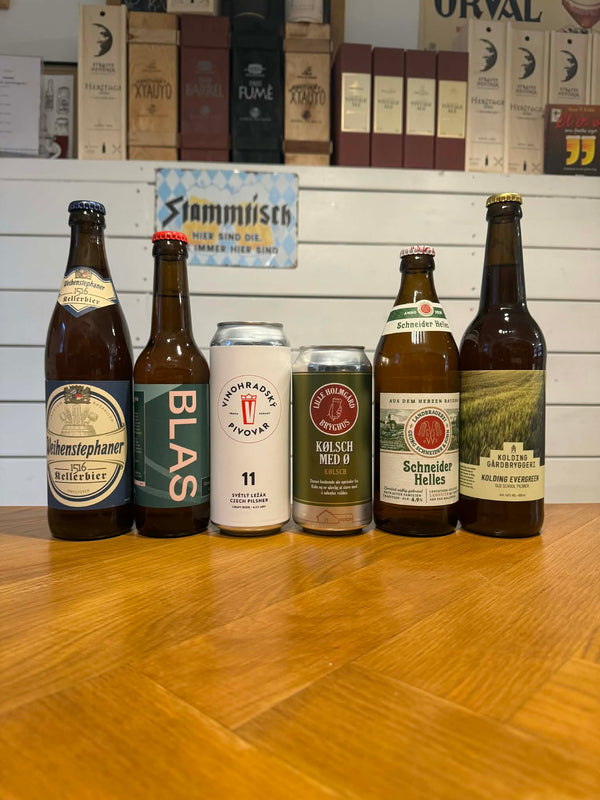 Pilsner-pakken! med 6 fremragende pilsnere
