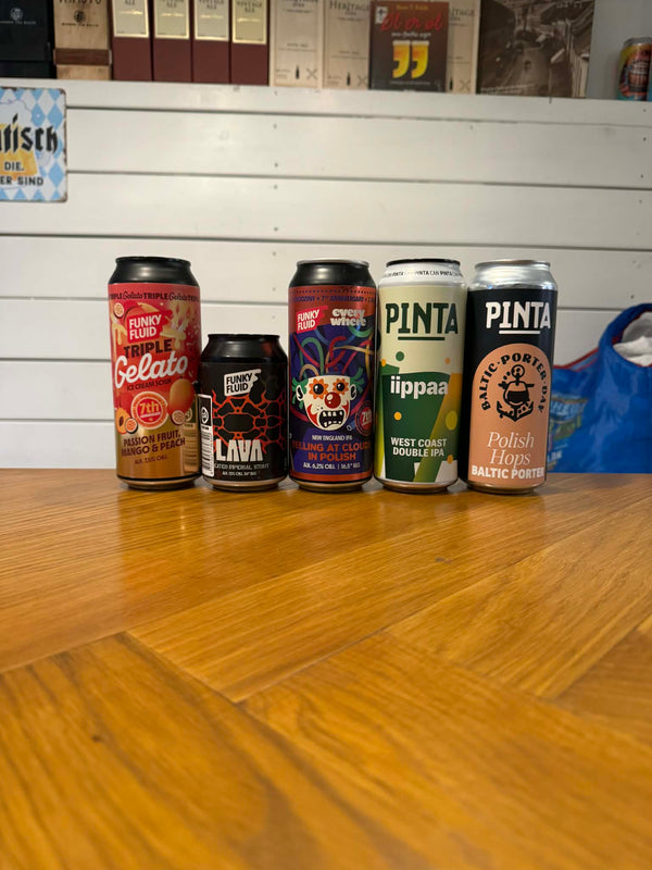 Polsk ølsæt m/ 5 øl