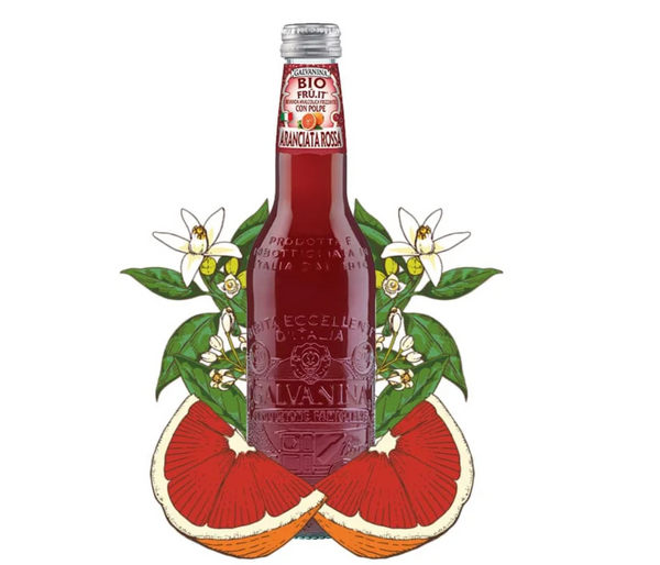 Galvanina Blood Orange - Økologisk Italiensk Sodavand (35,5cl)