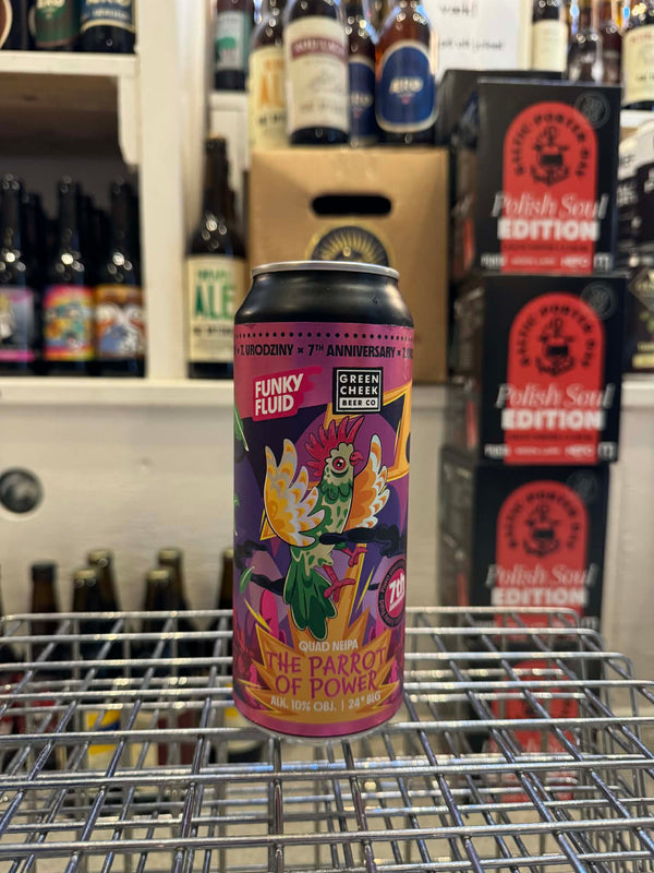 The Parrot of Power - 50cl, 10%, Quadruple IPA - Funky Fluid