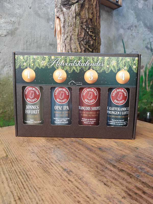 Advents kalender - Lille Holmgård Bryghus- 4x 44 cl.