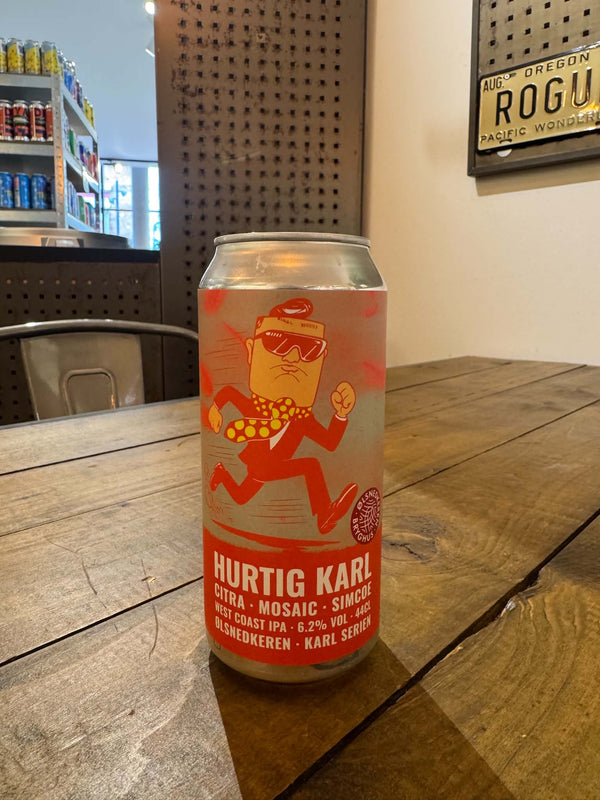Hurtig Karl - 44cl, 6,2%, West Coast IPA - Ølsnedkeren