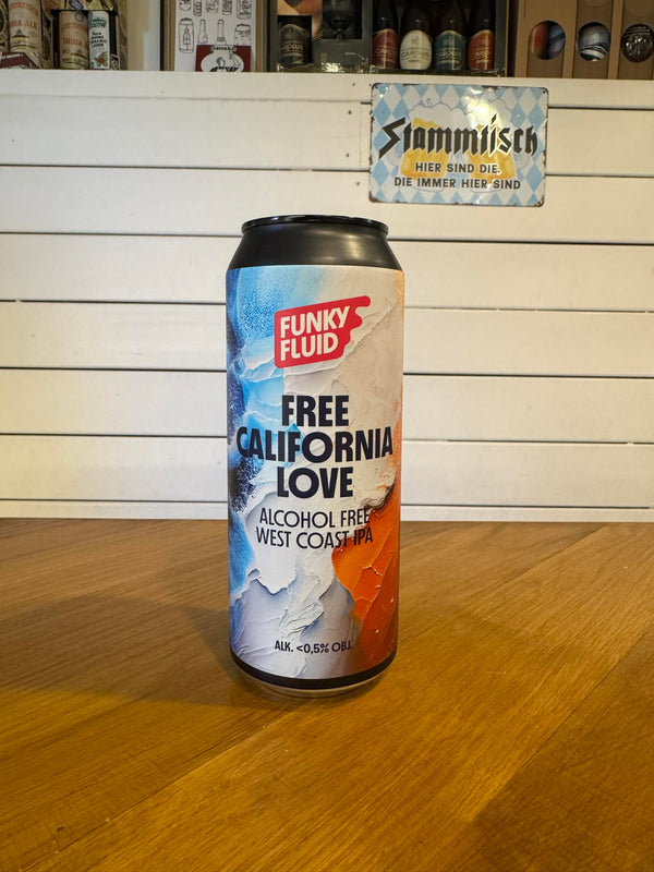 Free California Love - 50cl, <0,5%, Alkoholfri West Coast IPA - Funky Fluid