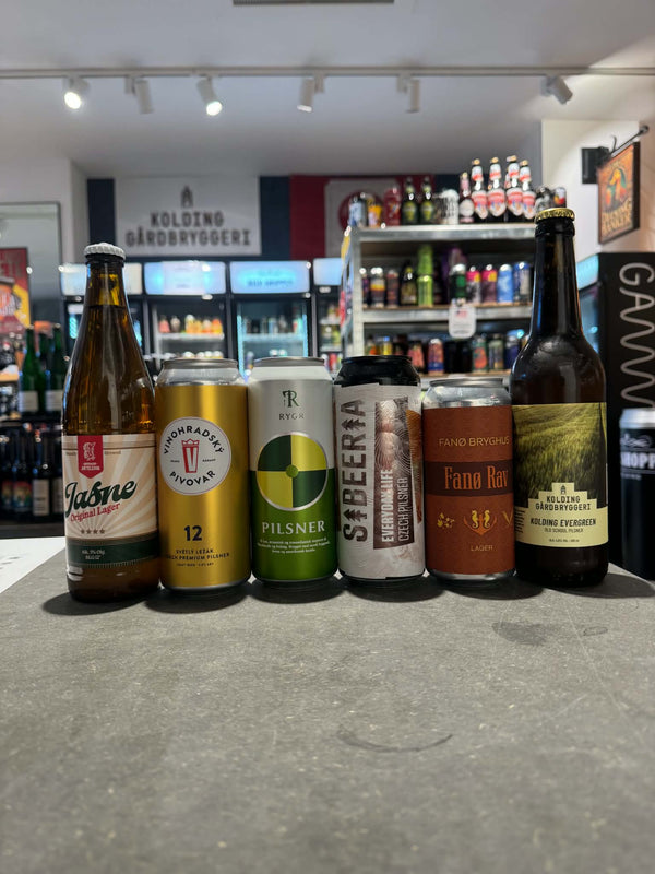 Pilsner-pakken! med 6 fremragende pilsnere