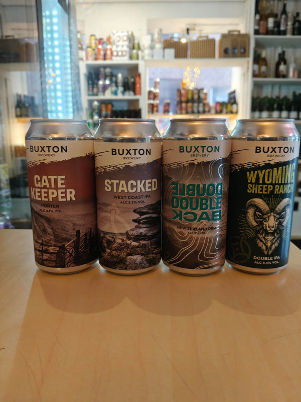 smagesæt m. 4 øl fra Buxton Brewery