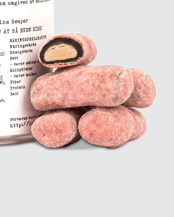 Stærk chili-lakrids (kun for de modige) Haupt Lakrids Heta Svenskjävlar 250g