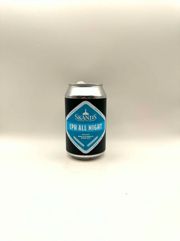 CPH All Night - 33cl, 0,5%, Alkoholfri Pale Ale - Bryggeriet Skands
