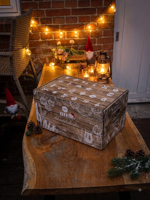 Øl-julekalender 2026 med 24 af årets bedste specialøl (inkl. smageglas)
