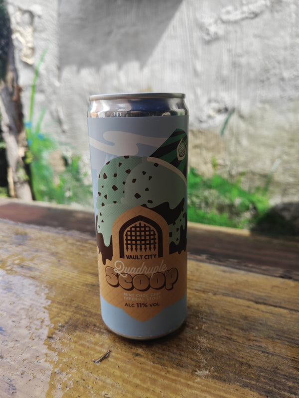 Quadruple SCOOP mint choc chip - Vault City -  33 cl. - 11,0%