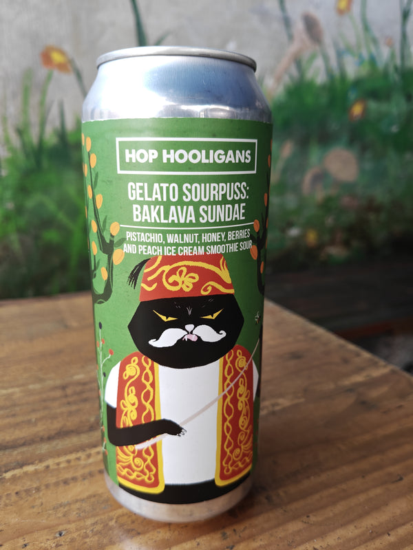 Gelato Sourpuss Baklava sundae- Hop Hooligans - 50 cl. - 6,0%