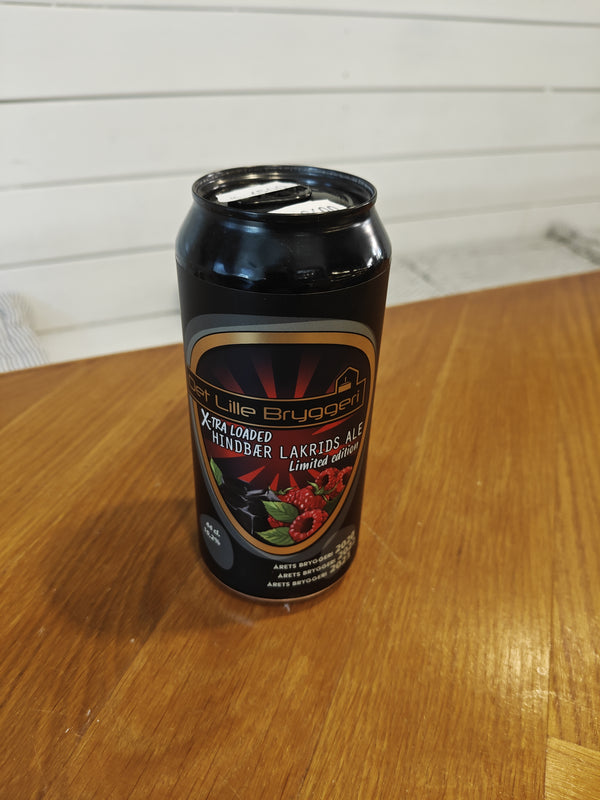 X-tra loaded Hindbær Lakrids ale - Det Lille bryggeri - 44 cl. 10,2%