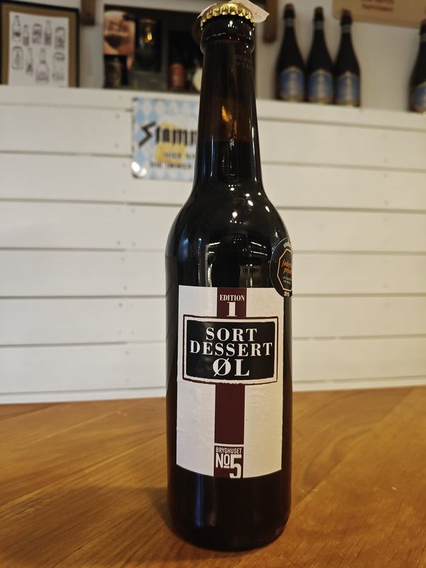 Sort Dessert ØL - Bryghuset No5 - 50 cl. - 14%