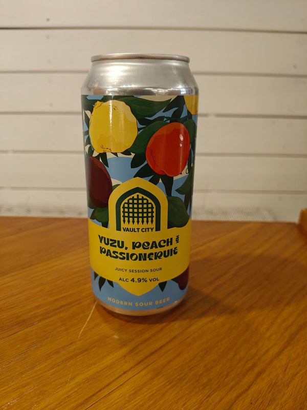 Yuzu, Peach Passionsfruit - Vault City - 44 cl. - 4,9%