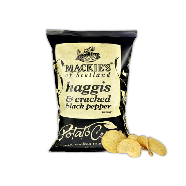 Mackie's haggis & sort peber gourmet-chips