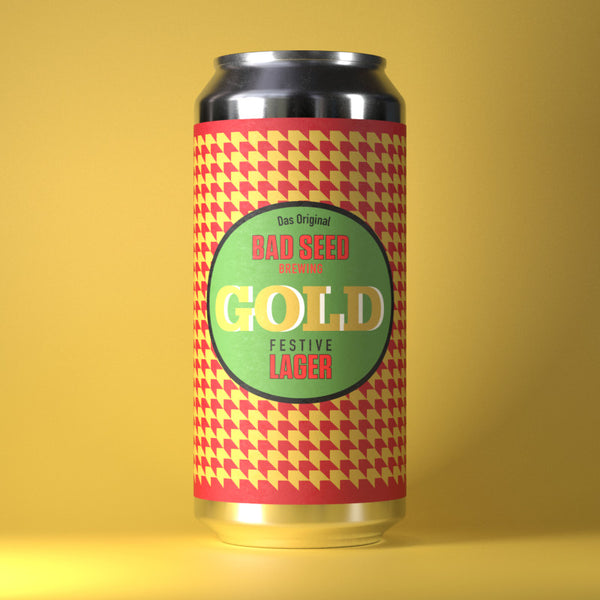 GOLD Festive Lager (Pilsner / 5,6% / 44cl) - Bad Seed Brewing